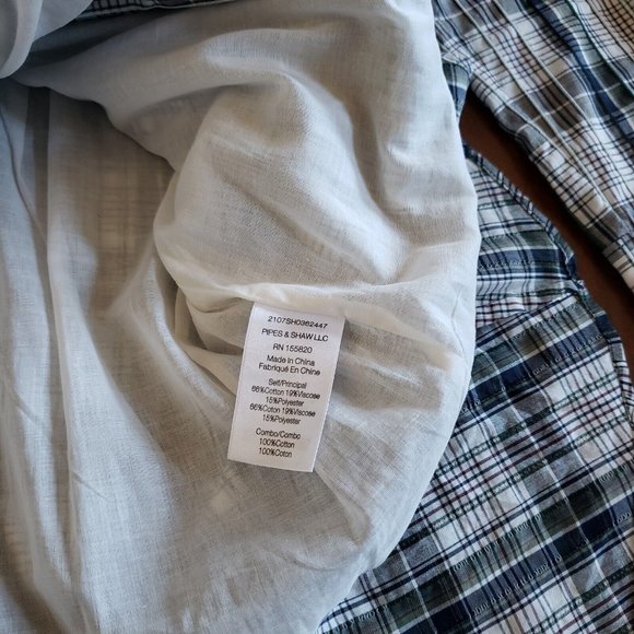 VERONICA BEARD Valle Plaid Minidress Navy Green & White Plaid Women's Size 6 - Picture 13 of 15